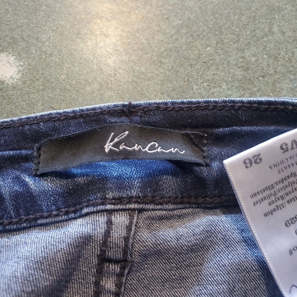 Kancan distressed high waisted paint splatter jeans sz 5/26 - Picture 2 of 4